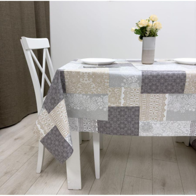 Клеенка Futura, ПВХ, на нетканной основе, 140 см, Валансьен серый купить в отделе магазина Экономстрой