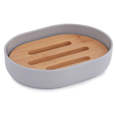 Мыльница Бамбук, серая купить в отделе магазина Экономстрой