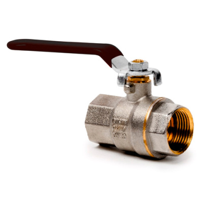 Кран шаровой латунный, ручка рычаг, внутренняя-внутренняя резьба, RTP (РосТурПласт) 34892, PN40, 3/4" купить в отделе магазина Экономстрой