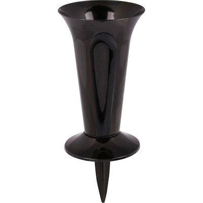 Ваза пластиковая для цветов под срез, ножка колышек, черная, 12,9х32 см, 1 л купить в отделе магазина Экономстрой