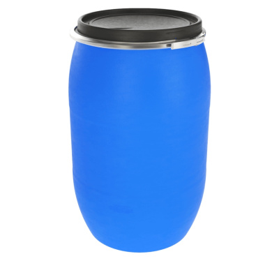 Бочка ЗТИ Оpen Top 127 л, пластиковая, синяя, с крышкой купить в отделе магазина Экономстрой