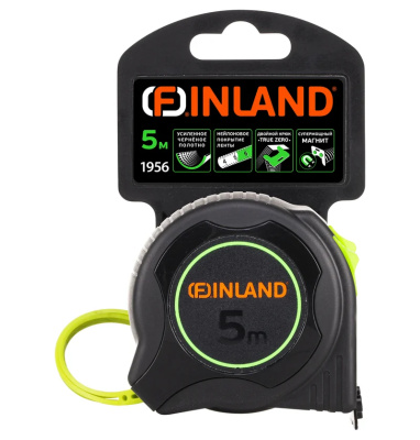 Рулетка с черным полотном Finland, 5 м х 28 мм купить в отделе магазина Экономстрой