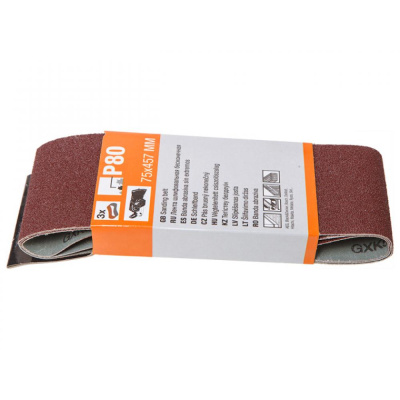Шлифлента (3 шт; 75х457 мм; P180) Gepard GP5008-180 купить в отделе магазина Экономстрой