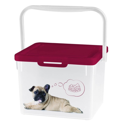 Контейнер для корма LUCKY PET 5,3 л, собаки (бордовый) 434212621/с4212621