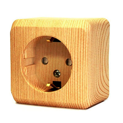 Розетка 1 местная с заземлением открытой установки 16А 250В Сосна Этюд Schneider Electric купить в отделе магазина Экономстрой