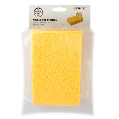 Целлюлозная губка 3D Krestiki, 190х120х50 мм купить в отделе магазина Экономстрой