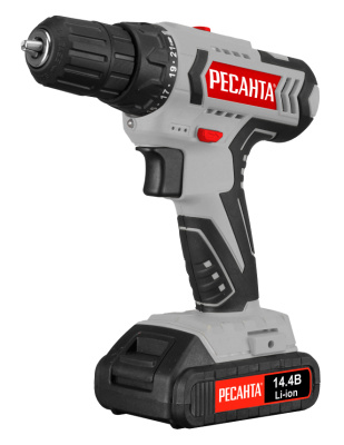 Аккумуляторная дрель-шуруповерт Ресанта ДА-14-2ЛК 75/14/4 (2,0 Ач) купить в отделе магазина Экономстрой