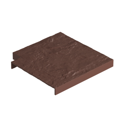 Угловая накладка для бордюра Docke земляной