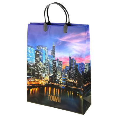 Пакет подарочный мягкий пластик с пластиковой ручкой, Сумерки, ламинированный, 30х40 см, 150 мкм купить в отделе магазина Экономстрой