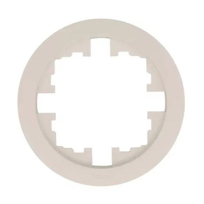 Рамка 1-местная круглая Lezard Osen, слоновая кость, 744-9000-146 купить в отделе магазина Экономстрой