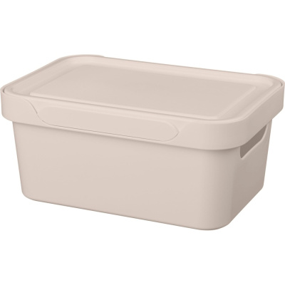 Ящик с крышкой универсальный Luxe, 4,6 л, Светло-бежевый купить в отделе магазина Экономстрой