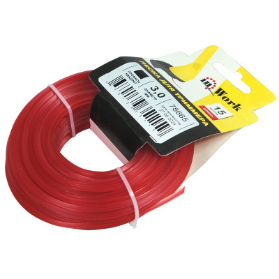 Леска для триммера (3 мм; 15 м; квадратная) InWork 78665 купить в отделе магазина Экономстрой