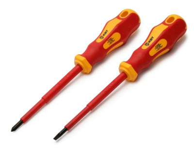 Отвертка крестовая ПРОФИ Ph2х100 мм диэлектрическая до 1000В КВТ купить в отделе магазина Экономстрой