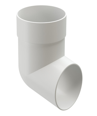 Наконечник Docke STANDARD (Standart) пластиковый 80 мм, белый RAL 9003