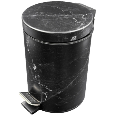 Ведро для мусора, черный мрамор, 3 л купить в отделе магазина Экономстрой