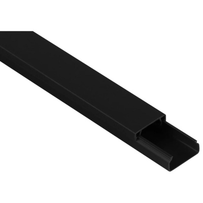 Кабель-канал 20x10x2000 мм, черный, Рувинил РКК-20х10-Ч