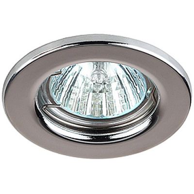 Светильник ЭРА ST1 CH MR16 12/220V, сталь, штамповка, хром купить в отделе магазина Экономстрой