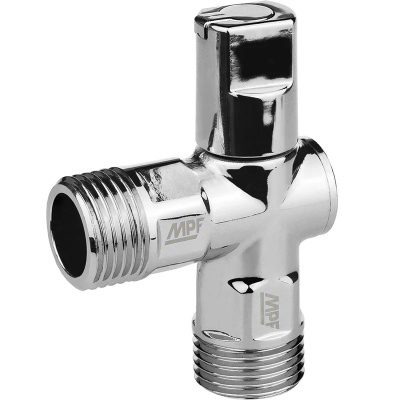Кран шаровой угловой универсальный для бытовой техники, хромированная латунь, наружная-наружная резьба, MPF (MasterProf) ИС.081199, 1/2"х1/2" купить в отделе магазина Экономстрой