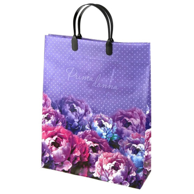 Пакет подарочный мягкий пластик с пластиковой ручкой, Примадонна, ламинированный, 30х40 см, 150 мкм купить в отделе магазина Экономстрой