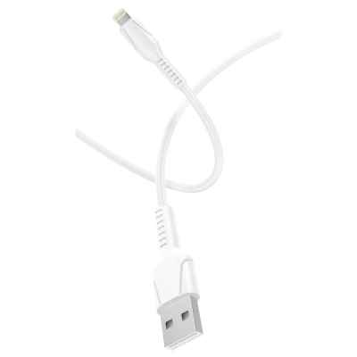 Кабель GoPower, белый, USB-Lightning, 2.4A, 2 м
