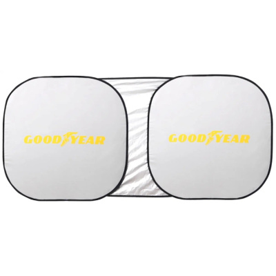 Шторка на лобовое стекло Goodyear, солнцезащитная, универсальный, складывающаяся, 153х75 см