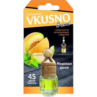 Ароматизатор подвесной флакон Vkusno, дыня купить в отделе магазина Экономстрой
