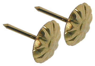 Гвозди декоративные латунированные СТРОЙБАТ, ромашка, 10,5 мм (50 шт) купить в отделе магазина Экономстрой