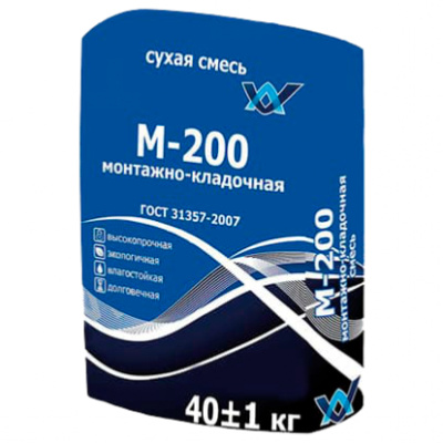 Сухая смесь универсальная М-200 ФинСтрой (ГОСТ), 40 кг купить в отделе магазина Экономстрой