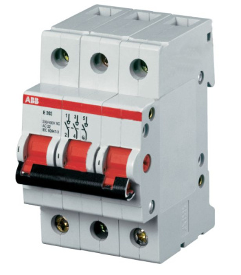 Рубильник 3-полюсный E203r 16A рычаг красный купить в отделе магазина Экономстрой