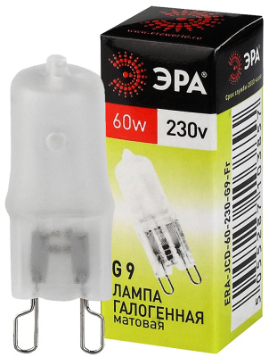 Лампа галогенная Эра G9-JCD-60W-230V-FR 960lm 3000К, C0027364
