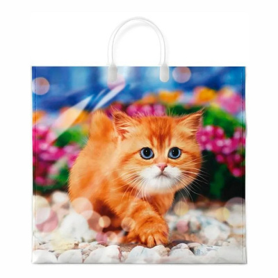 Пакет подарочный с пластиковой ручкой, 38х35 см, ПЭ, 90 мкм купить в отделе магазина Экономстрой