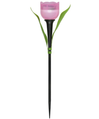Садовый LED светильник тюльпан розовый USL-C-451/PT305 PINK TULIP купить в отделе магазина Экономстрой