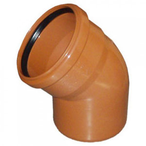 Отвод ПП 160 <45гр. красн купить в отделе магазина Экономстрой