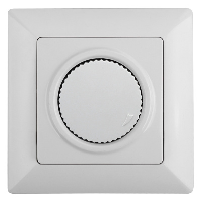 Светорегулятор поворотный, 600Вт 230В, СУ, Solo, белый Intro купить в отделе магазина Экономстрой