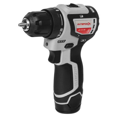 Бесщеточная аккумуляторная дрель-шуруповерт Интерскол ДА-10 687.2.2.70, 12 В (2х2 Ач) купить в отделе магазина Экономстрой