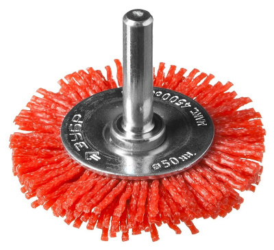 Щетка дисковая для дрели (50 мм), полимерная проволока, Зубр 35161-050 купить в отделе магазина Экономстрой