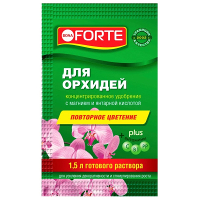 Удобрение минеральное Bona Forte, красота, для орхидей, 10 мл купить в отделе магазина Экономстрой