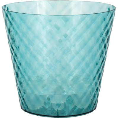 Горшок для цветов InGreen Manhattan Cristallo с дренажной вставкой, D160 мм, 1,6 л, изумрудная вода купить в отделе магазина Экономстрой