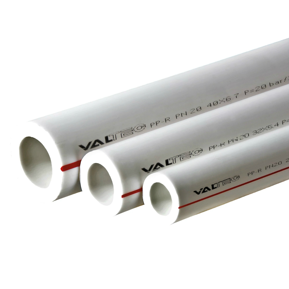 картинка Труба полипропиленовая Valtec PP-R VTp.700.0020.20, PN20, 4 м, 20х3,4 мм от магазина Экономстрой