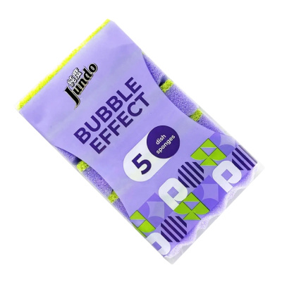 Губка для мытья посуды Jundo Black Cube, Multi Wave (bubble effect), 5 шт