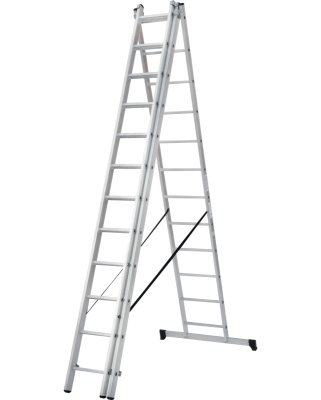 Лестница 3-секции 3х12 ступени, Новая Высота, NV1230/рабочая высота 8,6 м 1230312 купить в отделе магазина Экономстрой