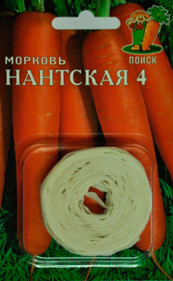 Семена Морковь Нантская 4 (Лента), 8 м купить в отделе магазина Экономстрой