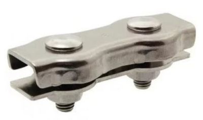 Зажим троса Госкреп Duplex, белый цинк, 2 мм (2 шт) купить в отделе магазина Экономстрой