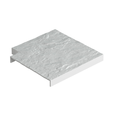 Угловая накладка для бордюра Docke белый