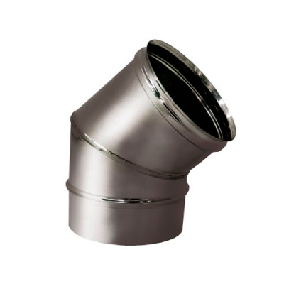 Отвод 45° D115 на расширителе, без изоляции, зеркальный AISI 304 купить в отделе магазина Экономстрой