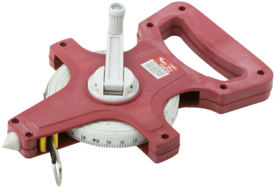 Рулетка геодезическая 20 м, открытый корпус, фибергласовая лента, красный купить в отделе магазина Экономстрой