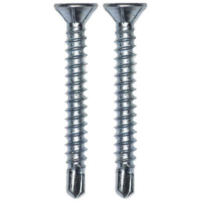 Саморез для монтажа окон с буром Стройбат, белый цинк, 3,9x25 мм (200 шт) купить в отделе магазина Экономстрой