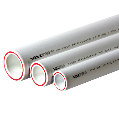 Труба полипропиленовая армированная стекловолокном Valtec PP-FIBER VTp.700.FB20.20, PN20, 4 м, 20х2,8 мм