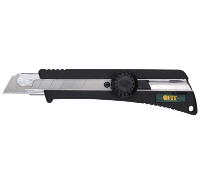 Нож технический 18 мм усиленный с вращающимся прижимом Профи FIT 10323 купить в отделе магазина Экономстрой