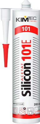 Герметик KimTek Silicon 101E силиконовый прозрачный 310 мл купить в отделе магазина Экономстрой